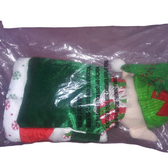 Lakeside Collection Holiday Hand and Bath Towels Set with Elf Plush Holder NEW - Picture 3 of 5